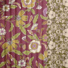 Printed Quilted Cotton MALANA / KASHI Plum / Green